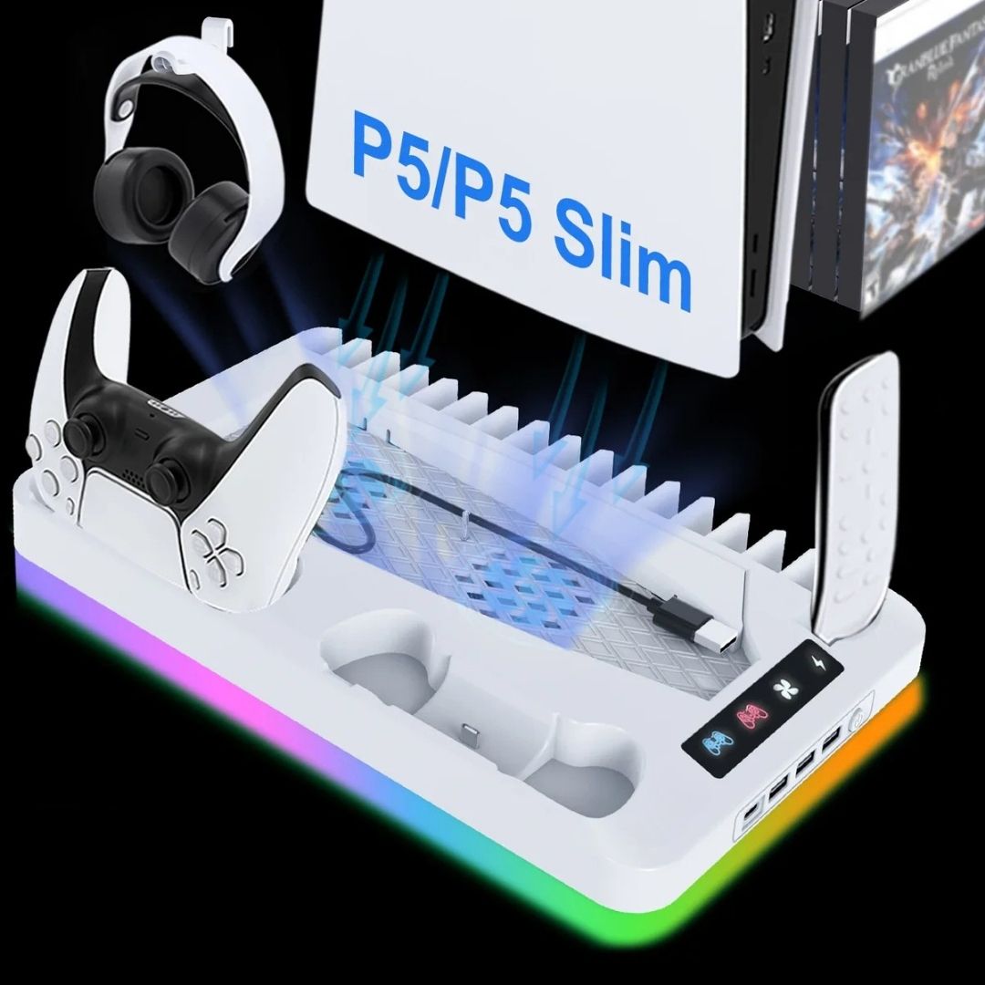 GamerThrive PS5 Slim Charging & Storage Stand