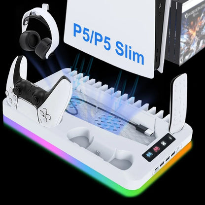 GamerThrive PS5 Slim Charging & Storage Stand